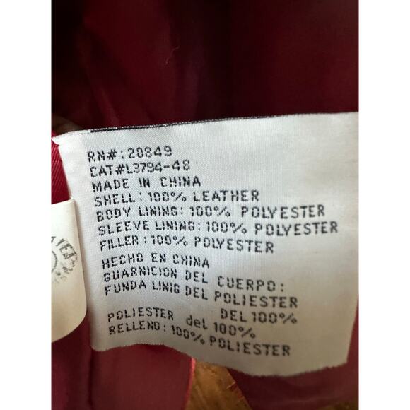 Lew Magram Suede Fringe JCK Women’s 1X Red Western Boho Embroidered Leather Coat - Picture 12 of 12